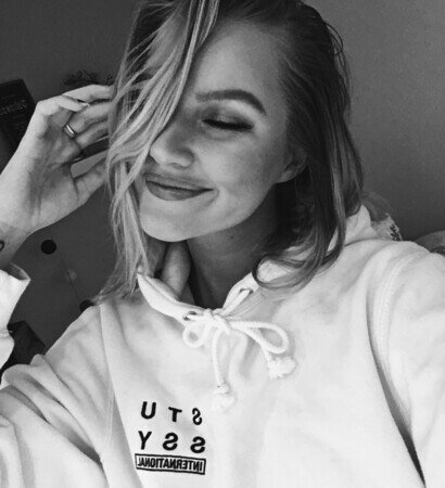 girl, black and smile